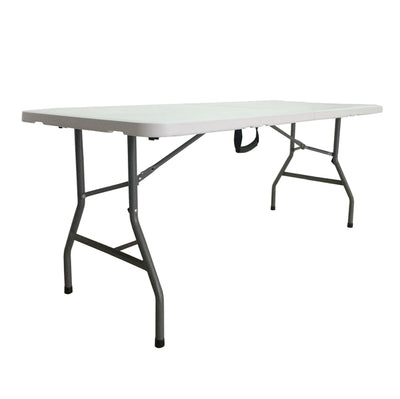 Tavolo Horeca - pieghevole - 74 x 76 x 183 cm - acciaio/HDPE - bianco - Garden Friend