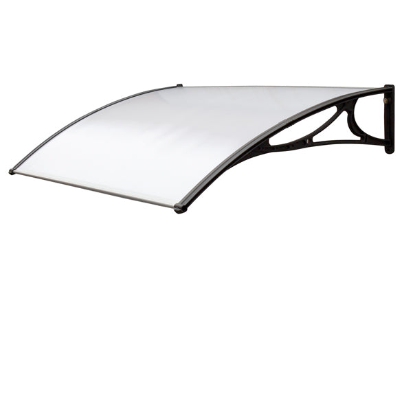 Pensilina modulare - 100 x 80 cm - policarbonato alveolare - satinato opalino - X-Robust