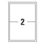 Etichette adesive coprenti BlockOut - in carta - permanenti - 199,6 x 143,5 mm - 2 et/fg - 25 fogli - bianco - Avery