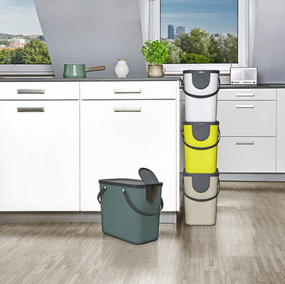 Pattumiera Albula - 40 L - grigio antracite - Rotho