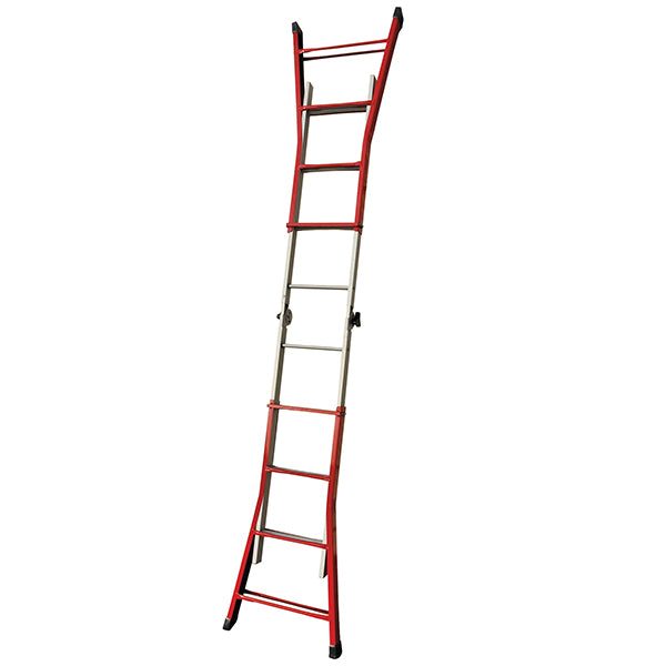 Scala telescopica Everest - 4+4 gradini - acciaio - X-Robust