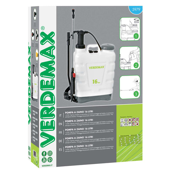 Pompa a zaino meccanica - 16 L - Verdemax