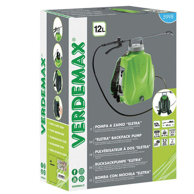 Pompa a zaino Futura - a batteria - 12 L - Verdemax
