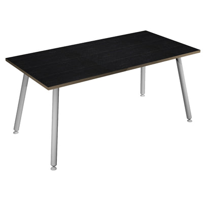 Scrivania Skinny Metal - 120 x 80 x H 74,4 cm - bianco / nero venato