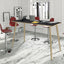 Tavolo alto Woody - 80 x 80 x 105 cm - rovere/nero venato