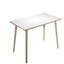 Tavolo alto Woody - 120 x 80 x 105 cm - rovere/bianco