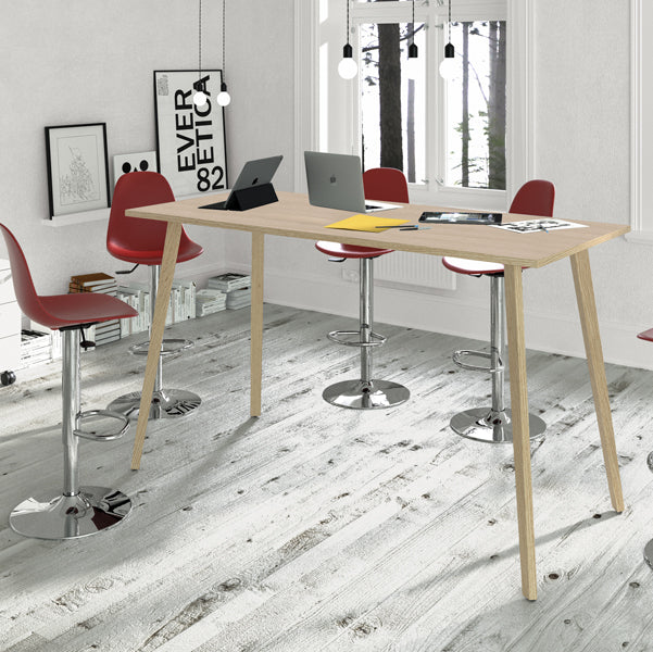 Tavolo alto Woody - 160 x 80 x 105 cm - rovere