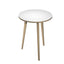 Tavolo rotondo alto Woody - diametro 80 cm - H 105 cm - rovere/bianco