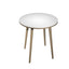 Tavolo rotondo alto Woody - diametro 100 cm - H 105 cm - rovere/bianco