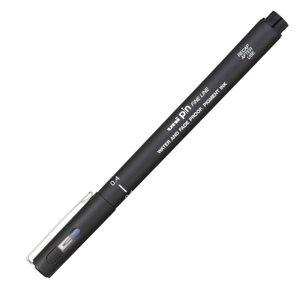 Pin fineliner - punta 0,4 mm - nero - Uni Mitsubishi