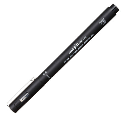 Pin fineliner - punta 0,6 mm - nero - Uni Mitsubishi