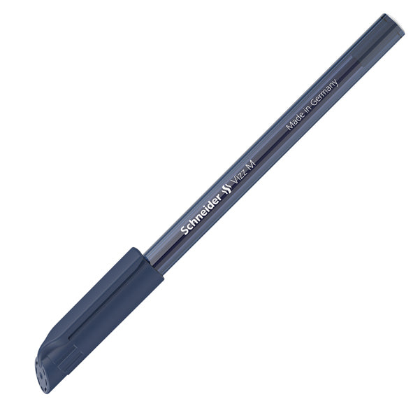Penna a sfera Vizz - con cappuccio - punta media - blu notte - Schneider