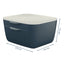 Cassettiera Cosy - 2 scomparti - grigio - Leitz