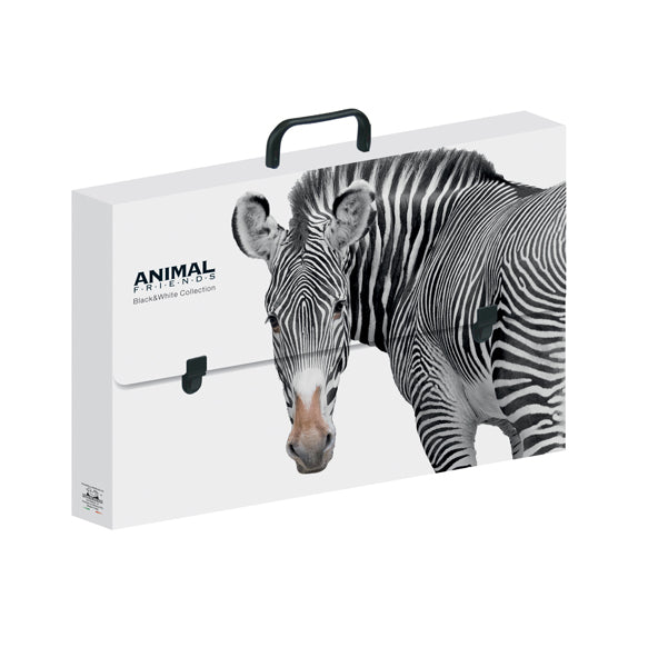 Valigetta polionda Animal Friends - 28 x 38 cm - dorso 5 cm - fantasie assortite - Colorosa