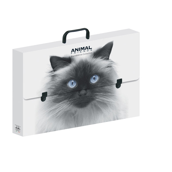 Valigetta polionda Animal Friends - 28 x 38 cm - dorso 5 cm - fantasie assortite - Colorosa
