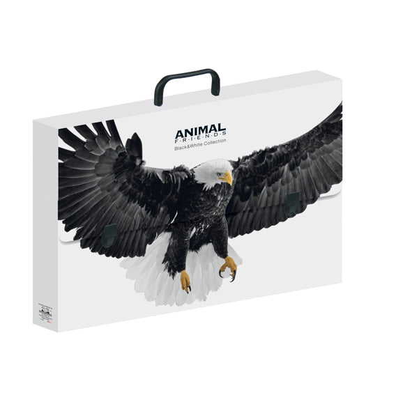Valigetta polionda Animal Friends - 28 x 38 cm - dorso 5 cm - fantasie assortite - Colorosa