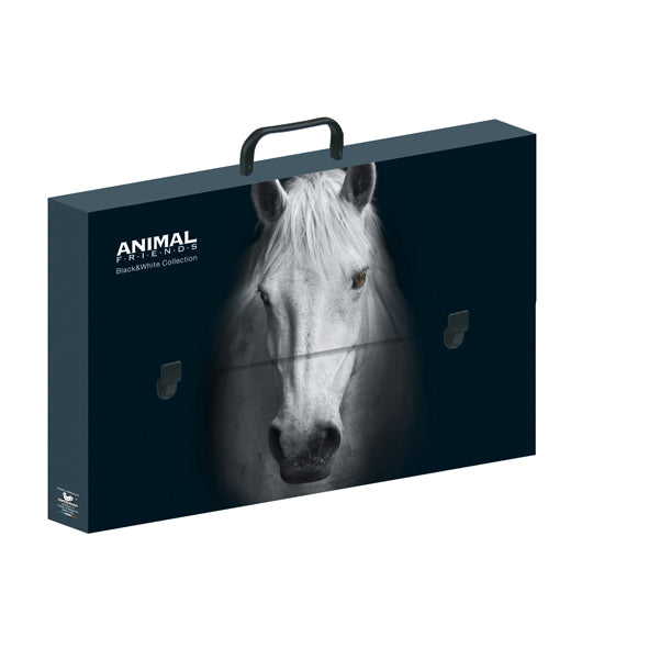 Valigetta polionda Animal Friends - 28 x 38 cm - dorso 5 cm - fantasie assortite - Colorosa