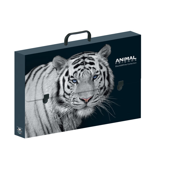 Valigetta polionda Animal Friends - 28 x 38 cm - dorso 5 cm - fantasie assortite - Colorosa