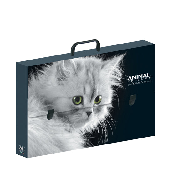 Valigetta polionda Animal Friends - 28 x 38 cm - dorso 5 cm - fantasie assortite - Colorosa
