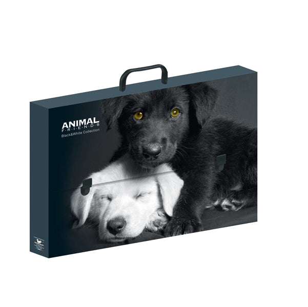 Valigetta polionda Animal Friends - 38 x 53 cm - dorso 5 cm - fantasie assortite - Colorosa