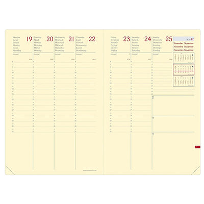 Agenda settimanale Ministro Prestige 2027 - 16 x 24 cm - silk nero - Quo Vadis