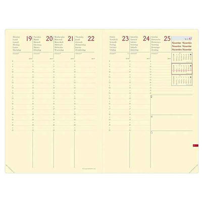 Agenda settimanale Ministro Prestige 2027 - 16 x 24 cm - silk bordeaux - Quo Vadis