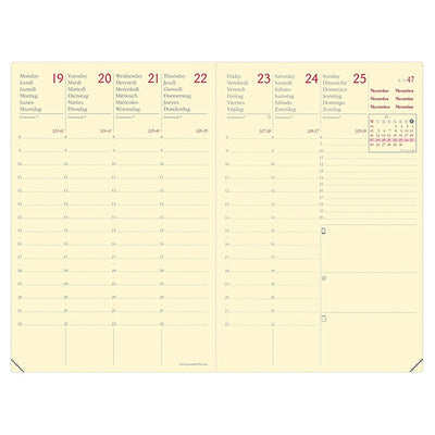 Agenda settimanale Affari Prestige ML 2027 - 10 x 15 cm - silk nero - Quo Vadis
