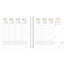 Agenda settimanale Time&Life 2027 - 16 x 16 cm - rame metal - Quo Vadis