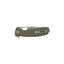 Honey Badger Tanto Small HB1343 verde, dettaglio manico FRN e flipper