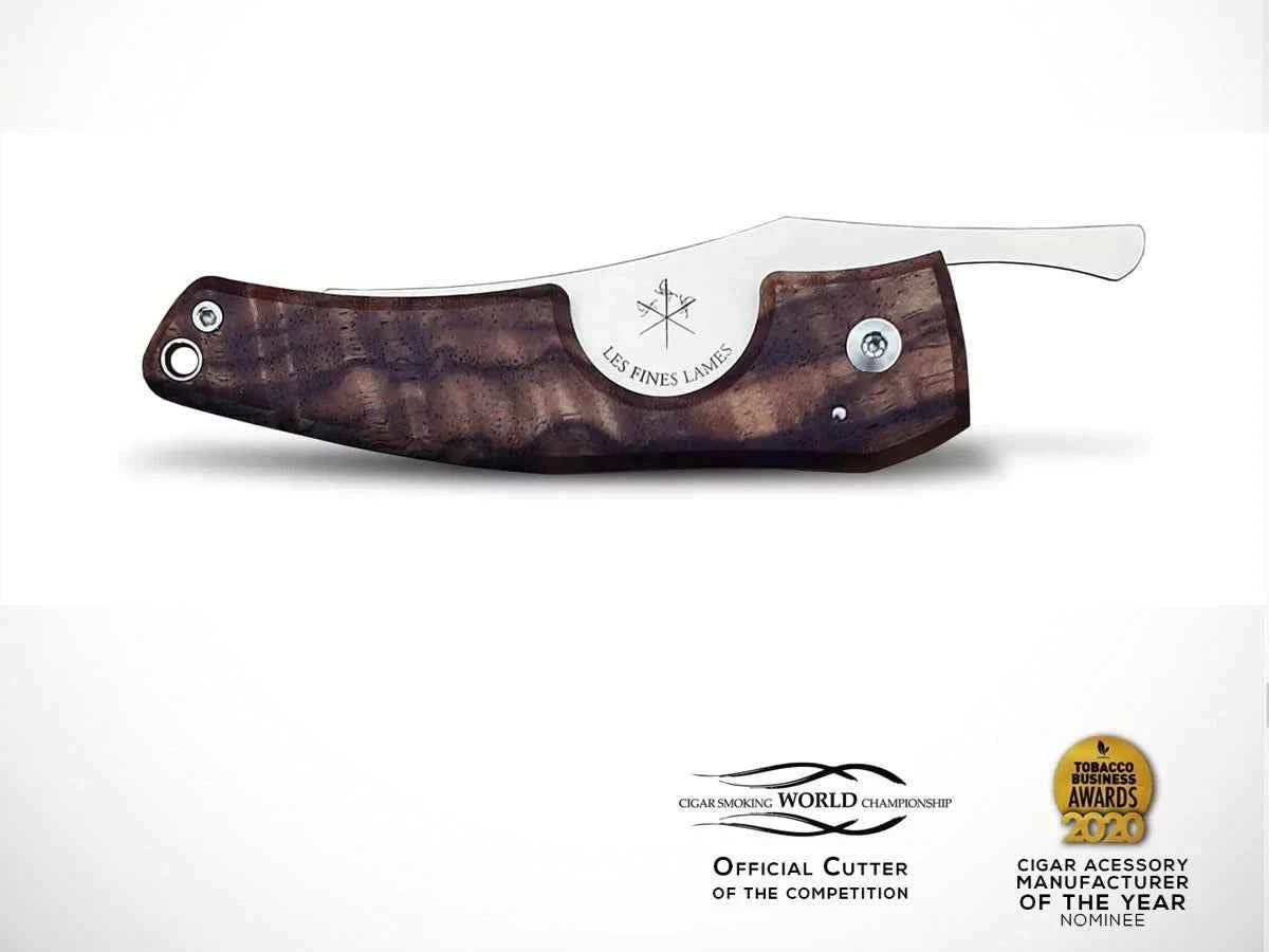 Les Fines Lames TAGLIASIGARI LE PETIT GUNSTOCK WALNUT BURL