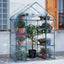 Serra Ibicus - 8 ripiani - 140 x 73 x 200 cm - acciaio verniciato/PVC - verde/trasparente - Verdemax