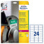 Etichette adesive - in PE - laser - permanenti - 63,5 x 33,9 mm - 24 et/fg - 10 fogli - bianco - Avery
