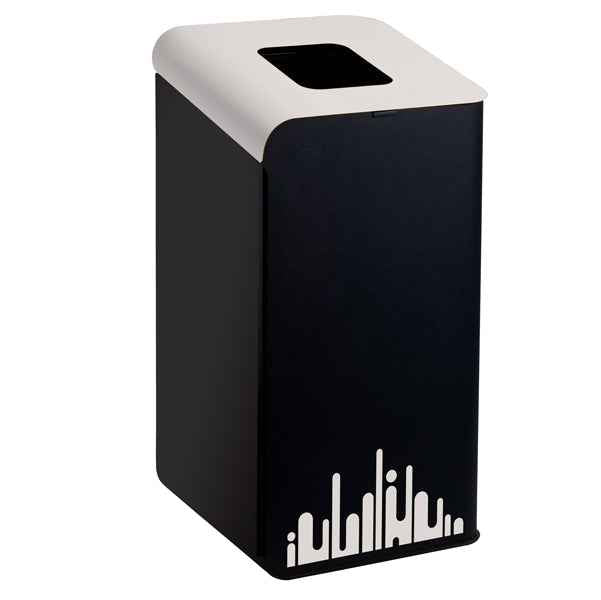 Gettacarte Rubik Evo - per raccolta differenziata - 80 L - bianco - Medial
