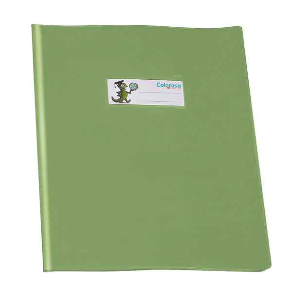 Coprimaxi GreenLine - 21 x 30 cm - PVC - 220 mic - c/alette - lucido - verde chiaro - Colorosa