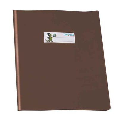 Coprimaxi GreenLine - 21 x 30 cm - PVC - 220 mic - c/alette - lucido - marrone - Colorosa