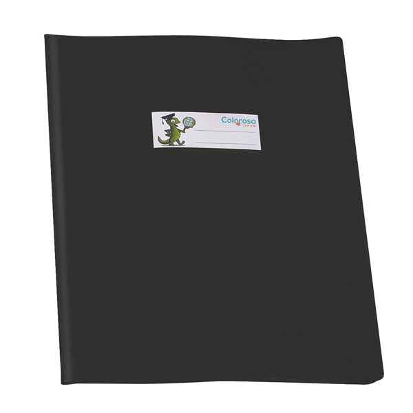 Coprimaxi GreenLine - 21 x 30 cm - PVC - 220 mic - c/alette - lucido - nero - Colorosa