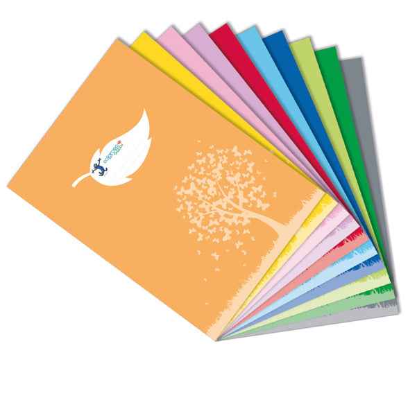 Coprimaxi Green - 21 x 30 cm - carta - 120gr  - c/tasche - lilla - Colorosa