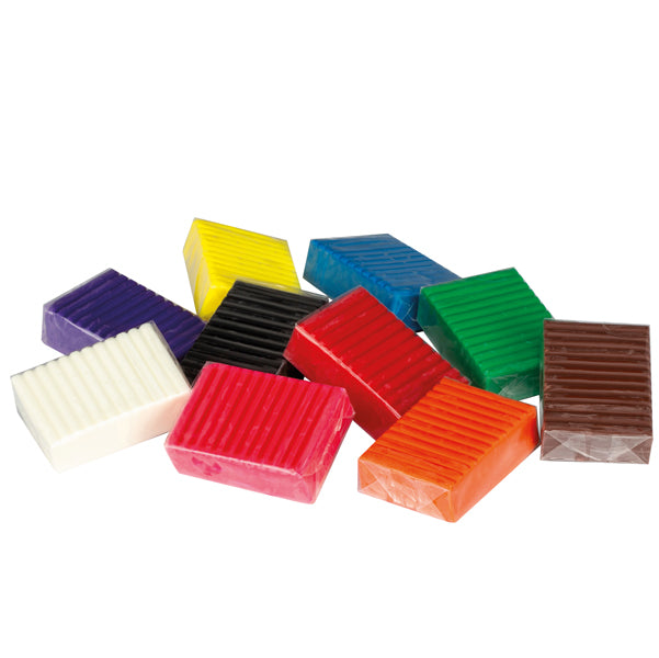 Pasta Pongo - panetto 50 gr - colori assortiti - Giotto - conf.10 pezzi