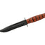 Ka-Bar USMC Short Combo 1252 lama 1095 Cro-Van 14,6 cm nera manico pelle fodero cuoio versione ridotta - vista principale