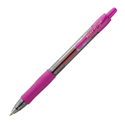 Roller gel a scatto G-2+ - punta 0,7mm - rosa - Pilot
