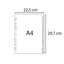 Intercalare alfabetico - PP riciclato - A4 - A-Z - grigio - Exacompta
