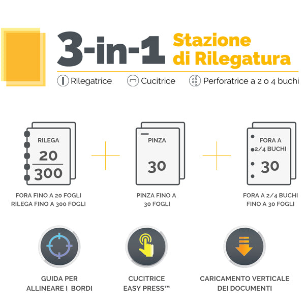 Rilegatrice 3 in1 Lyra - Fellowes