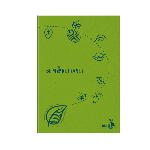 Maxiquaderno Be More Planet - A4 - 1 rigo - 38 fogli - 80gr - BM