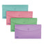 Busta con bottone Pastel - 9,9 x 21 cm - PP - colori assortiti - Favorit