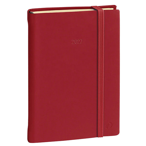 Agenda giornaliera - Daily 21 Prestige 2027 - 13 x 21 cm - copertina Silk - bordeaux - Quo Vadis