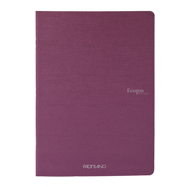 Maxiquaderno Ecoqua original PM - A4 - 1 rigo - 40 fogli - 90gr - vino - Fabriano