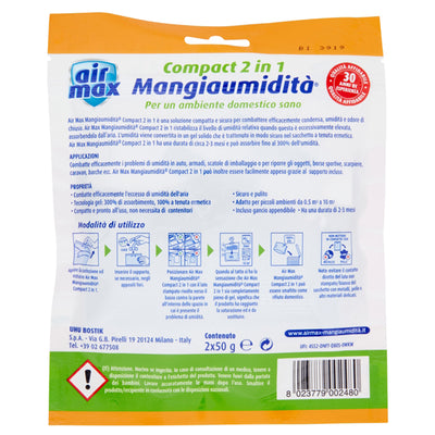 Mangiaumidità appendibile compact 2 in1 - petali di rosa - 50 gr - Air Max