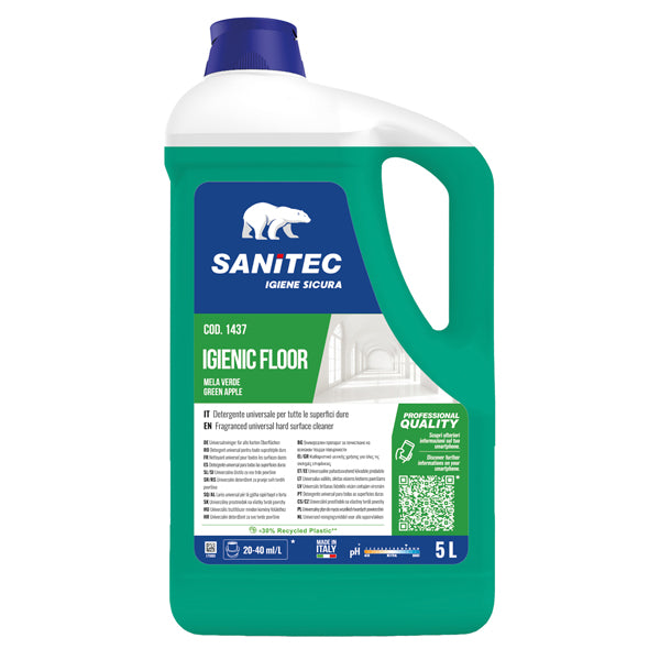 Detergente pavimento Igienic Floor - 5 L - mela verde - Sanitec