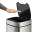 Cestino no touch - con sensore - 27 x 27 x 57 cm- 21 lt - argento metallizzato - Durable