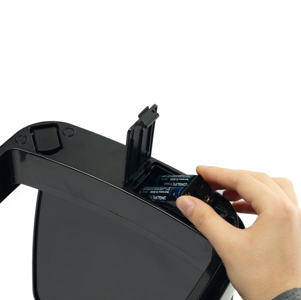 Cestino no touch - con sensore - 30,5 x 30,5 x 69 cm - 35 lt - argento metallizzato - Durable